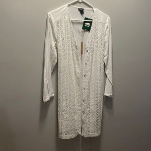 Brand new Roots Taiga Lace Cardigan